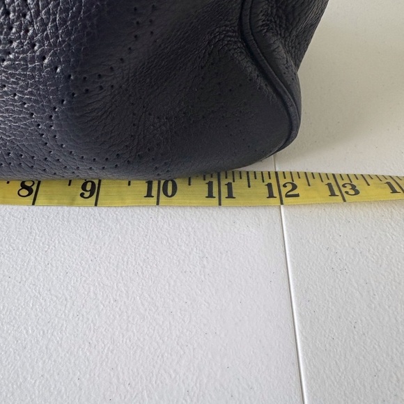 Kate Spade Perforated Navy Blue Leather Rectangle Green Lining Teacher Office - Picture 12 of 15